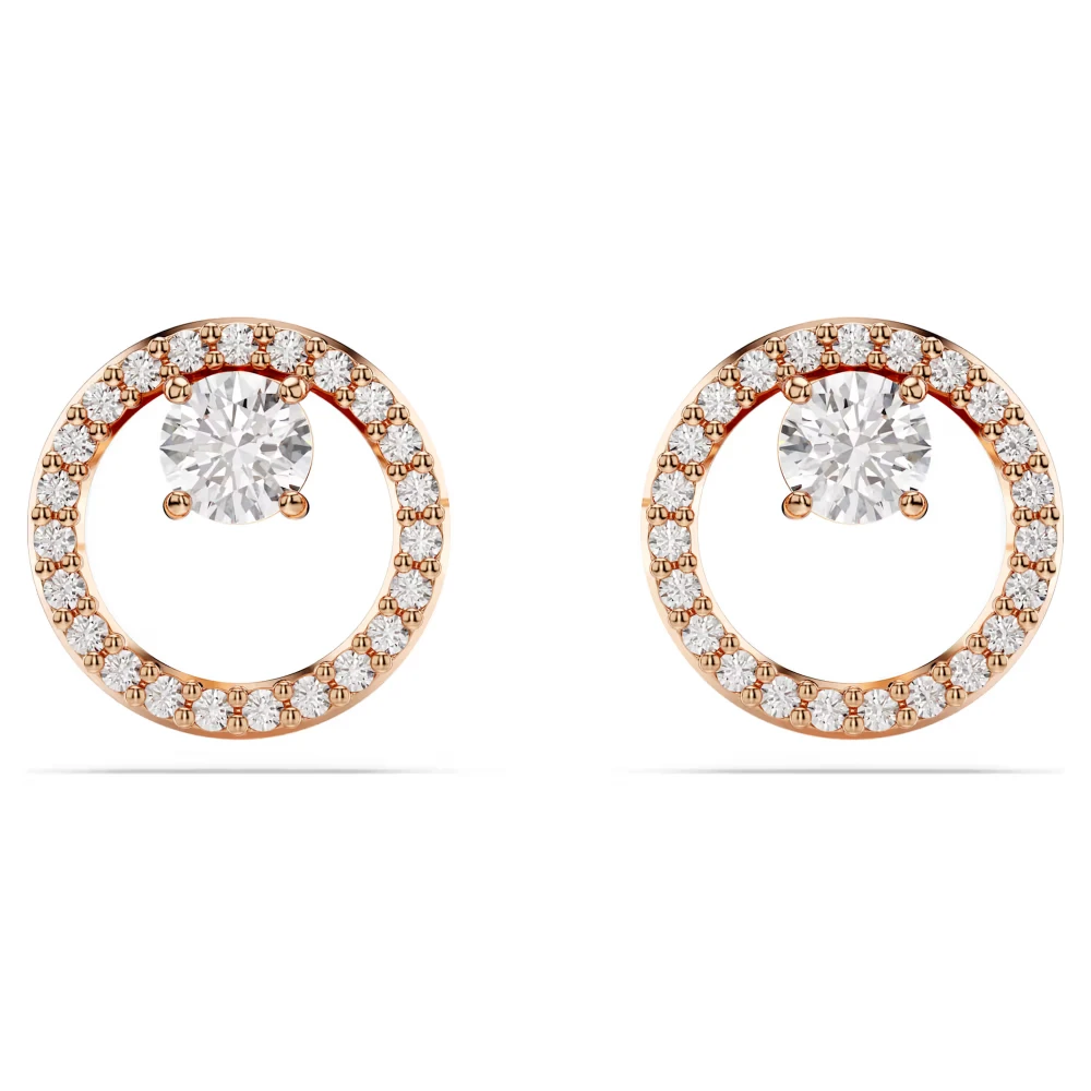 SWAROVSKI Constella Στρογγυλή κοπή, Λευκά, Επιμετάλλωση Ροζ-Χρυσό, 5692263