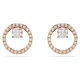 SWAROVSKI Constella Στρογγυλή κοπή, Λευκά, Επιμετάλλωση Ροζ-Χρυσό, 5692263