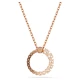 SWAROVSKI Matrix Crystal pearl Μενταγιόν με αλυσίδα, Λευκό, Στρογγυλή Κοπή Ροζ-Χρυσός Τόνος 5692265