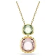 SWAROVSKI Chroma Μενταγιόν με αλυσίδα, Κοπή cushion, Πολύχρωμο Χρυσ΄΄ος Τόνος 5692496
