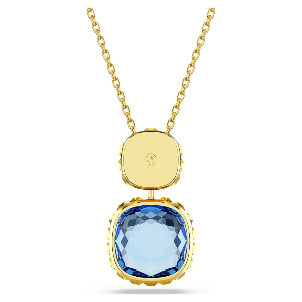 SWAROVSKI Chroma Μενταγιόν με αλυσίδα, Κοπή cushion, Πολύχρωμο Χρυσ΄΄ος Τόνος 5692496