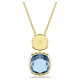 SWAROVSKI Chroma Μενταγιόν με αλυσίδα, Κοπή cushion, Πολύχρωμο Χρυσ΄΄ος Τόνος 5692496