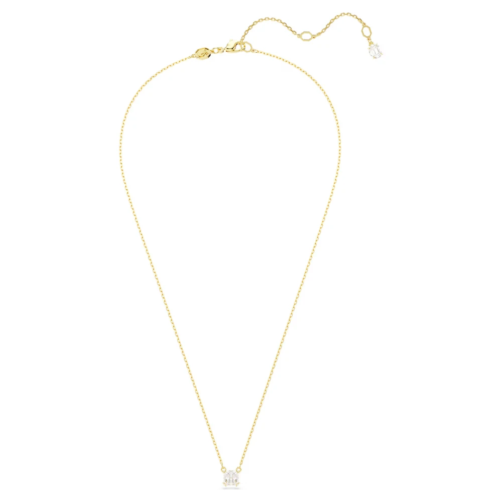SWAROVSKI Stilla Μενταγιόν με αλυσίδα, Τετράγωνη κοπή, Χρυσ΄΄ος Τόνος 5693153