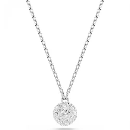 SWAROVSKI Μενταγιόν Dexera, Στρογγυλή Κοπή, Λευκό, Επιμετάλλωση ροδίου 5693206