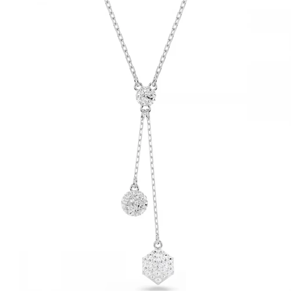SWAROVSKI Μενταγιόν Dexera, Στρογγυλή Κοπή, Λευκό, Επιμετάλλωση ροδίου 5693207