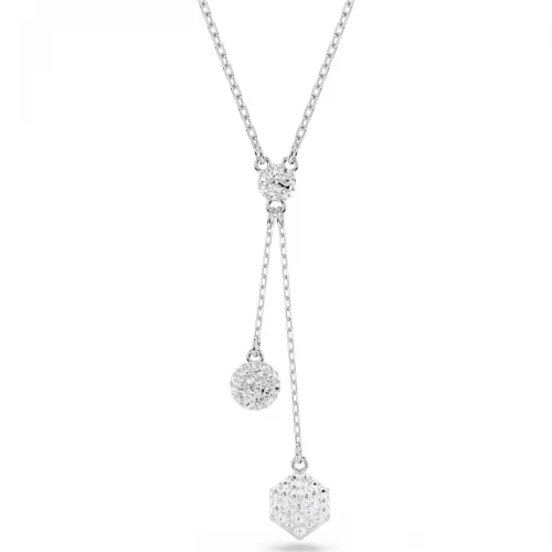 SWAROVSKI Μενταγιόν Dexera, Στρογγυλή Κοπή, Λευκό, Επιμετάλλωση ροδίου 5693207