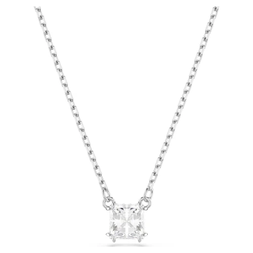 SWAROVSKI Stilla Μενταγιόν με αλυσίδα, Τετράγωνη κοπή, Επιροδιωμένο 5701903