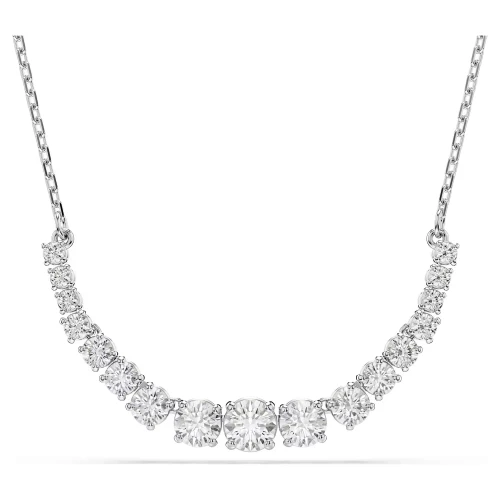 SWAROVSKI Κολιέ Matrix Στρογγυλή κοπή, Λευκό, Επιμετάλλωση ροδίου 5705396