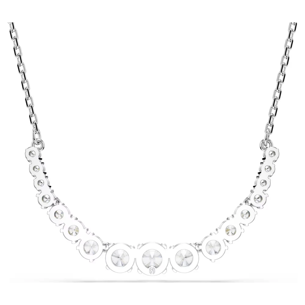 SWAROVSKI Κολιέ Matrix Στρογγυλή κοπή, Λευκό, Επιμετάλλωση ροδίου 5705396