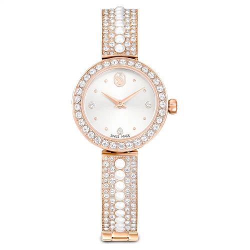 SWAROVSKI Matrix Pearl Bangle Eλβετικής κατασκευής, Κρυστάλλινο μπρασελέ, Φινίρισμα σε χρυσό σαμπανί τόνο 5705406