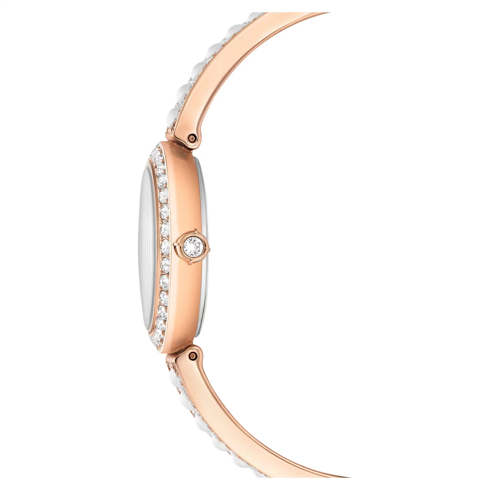 SWAROVSKI Matrix Pearl Bangle Eλβετικής κατασκευής, Κρυστάλλινο μπρασελέ, Φινίρισμα σε χρυσό σαμπανί τόνο 5705406