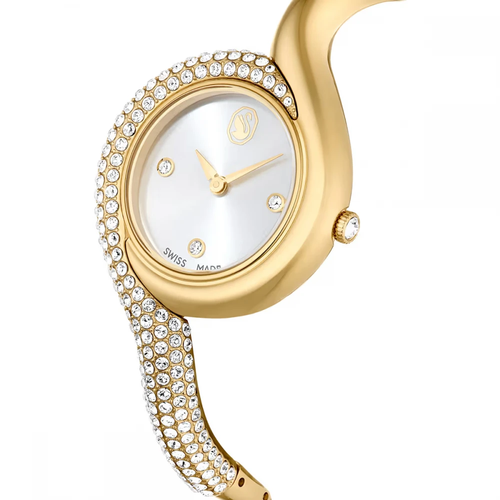 SWAROVSKI Dextera Bangle Eλβετικής κατασκευής, Μπρασελέ από Ανοξείδωτο Ατσάλι, Χρυσός τόνος, 5708030 SWAROVSKI Dextera Bangle Eλβετικής κατασκευής, Μπρασελέ από Ανοξείδωτο Ατσάλι, Χρυσός τόνος, 5708030