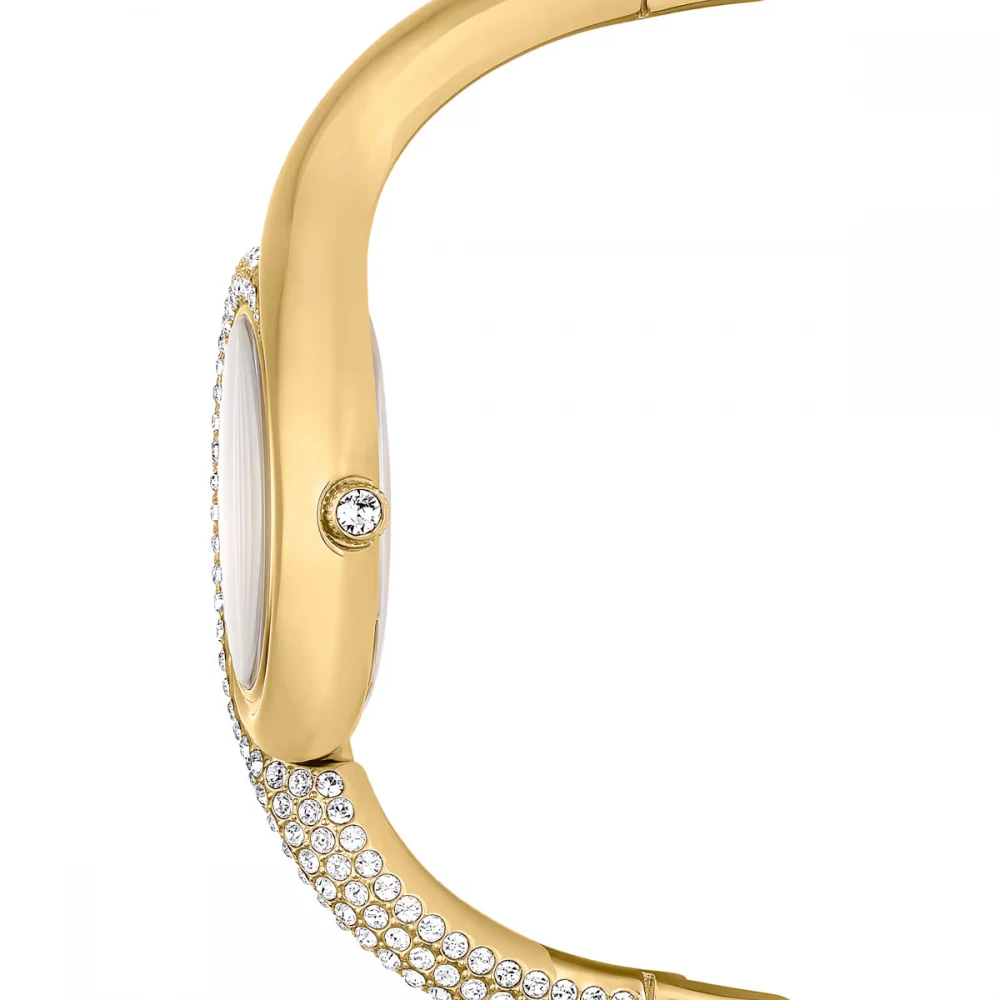 SWAROVSKI Dextera Bangle Eλβετικής κατασκευής, Μπρασελέ από Ανοξείδωτο Ατσάλι, Χρυσός τόνος, 5708030 SWAROVSKI Dextera Bangle Eλβετικής κατασκευής, Μπρασελέ από Ανοξείδωτο Ατσάλι, Χρυσός τόνος, 5708030