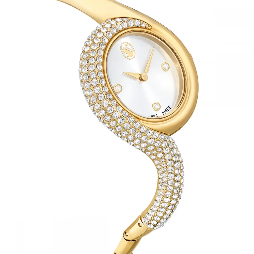 SWAROVSKI Dextera Bangle Eλβετικής κατασκευής, Μπρασελέ από Ανοξείδωτο Ατσάλι, Χρυσός τόνος, 5708030 SWAROVSKI Dextera Bangle Eλβετικής κατασκευής, Μπρασελέ από Ανοξείδωτο Ατσάλι, Χρυσός τόνος, 5708030