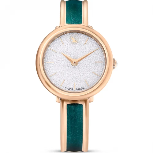 SWAROVSKI Crystalline Πράσινο, Με Μπρασελέ από Ανοξείδωτο Ατσάλι σε Ροζ-Χρυσό 5709816