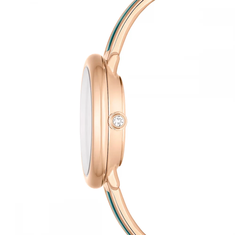 SWAROVSKI Crystalline Πράσινο, Με Μπρασελέ από Ανοξείδωτο Ατσάλι σε Ροζ-Χρυσό 5709816