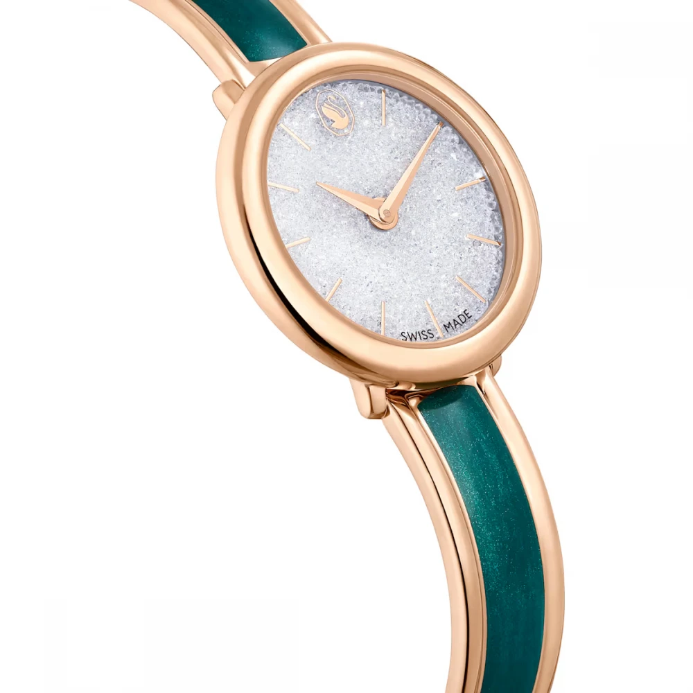 SWAROVSKI Crystalline Πράσινο, Με Μπρασελέ από Ανοξείδωτο Ατσάλι σε Ροζ-Χρυσό 5709816