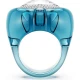 SWAROVSKI Dulcis Δαχτυλίδι κοκτέιλ Κοπή Καρδιά, Pave, Μπλε 5709963