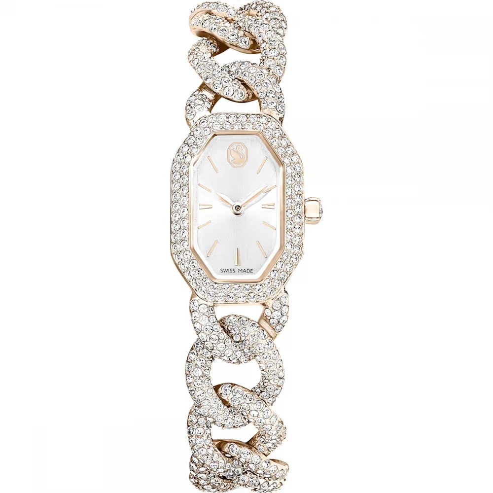 SWAROVSKI Dextera Bangle Eλβετικής κατασκευής, Μεταλλικό μπρασελέ, Χρυσός τόνος, Φινίρισμα σε χρυσό σαμπανί τόνο 5711710