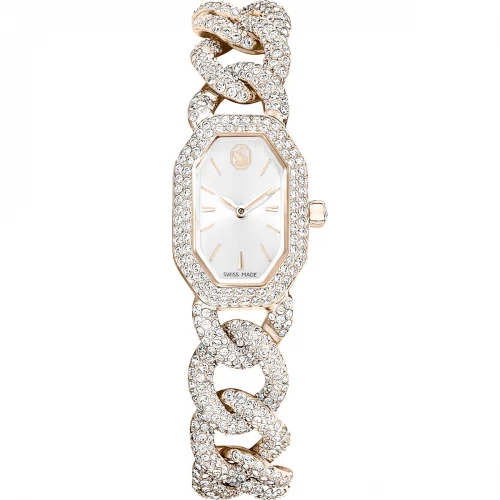 SWAROVSKI Dextera Bangle Eλβετικής κατασκευής, Μεταλλικό μπρασελέ, Χρυσός τόνος, Φινίρισμα σε χρυσό σαμπανί τόνο 5711710