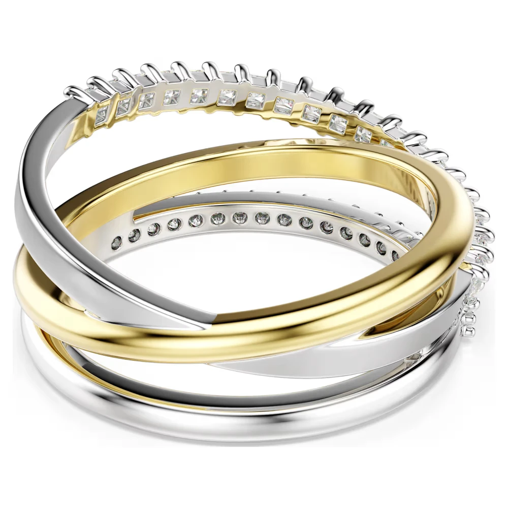 SWAROVSKI Δαχτυλίδι Hyperbola Μίξη κοπών, Λευκό, Φινίρισμα Διαφόρων Μετάλλων 5714163