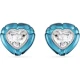 SWAROVSKI Dulcis Σκουλαρίκια με Κλιπ, Κοπή Καρδιά, Pave, Μπλε, Επιροδιωμένο 5714385