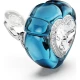 SWAROVSKI Dulcis Σκουλαρίκια με Κλιπ, Κοπή Καρδιά, Pave, Μπλε, Επιροδιωμένο 5714385