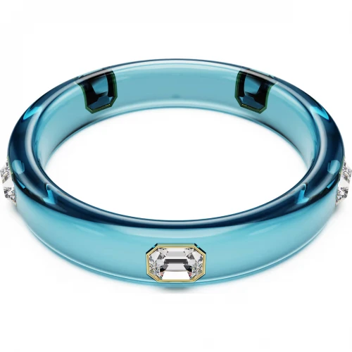 SWAROVSKI Dulcis Βραχιόλι, Οκτάγωνη κοπής, Μπλε, Επιμετάλλωση σε Χρυσό Τόνο 5714390