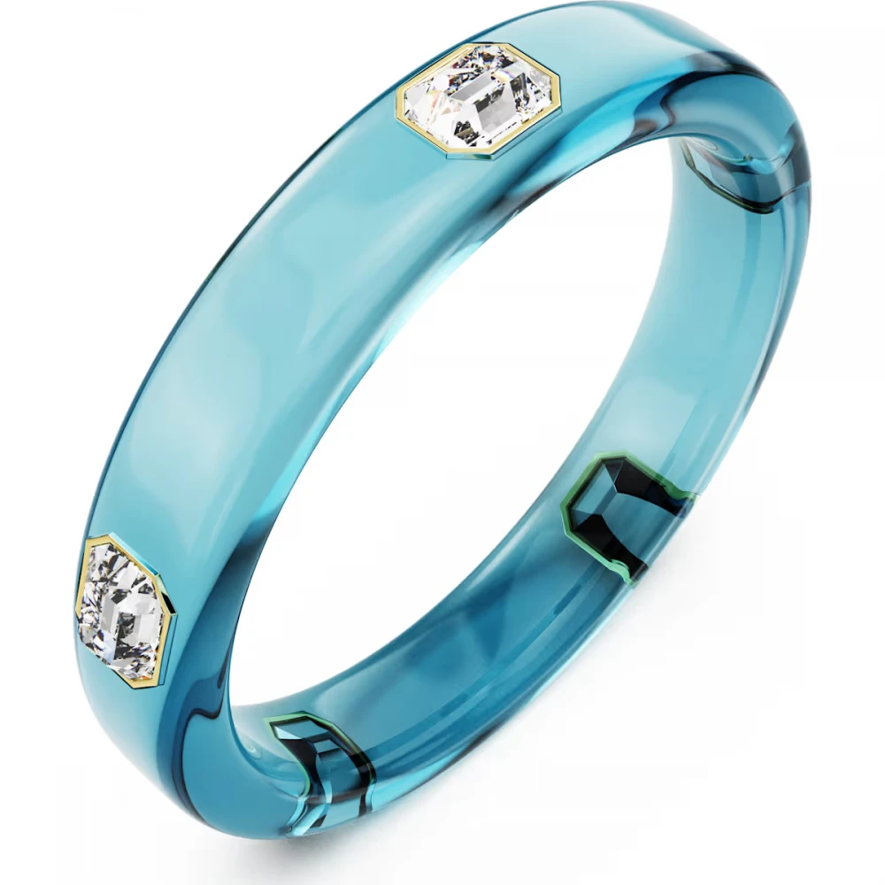 SWAROVSKI Dulcis Βραχιόλι, Οκτάγωνη κοπής, Μπλε, Επιμετάλλωση σε Χρυσό Τόνο 5714390