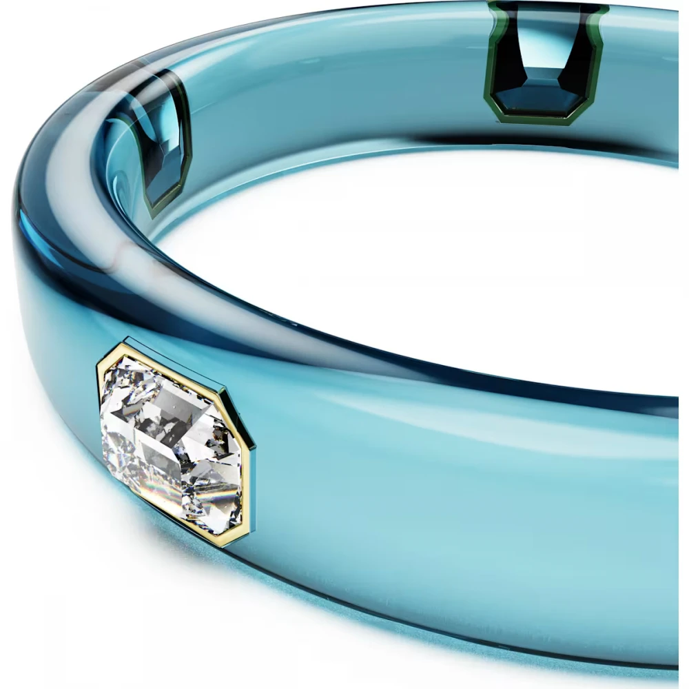 SWAROVSKI Dulcis Βραχιόλι, Οκτάγωνη κοπής, Μπλε, Επιμετάλλωση σε Χρυσό Τόνο 5714390