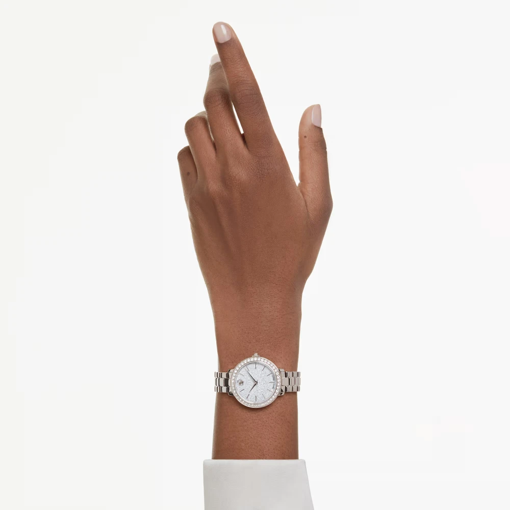 SWAROVSKI Eλβετικής κατασκευής, Μεταλλικό μπρασελέ, σε Χρυσό-Σαμπανί τόνο, Ανοξείδωτο ατσάλι 5715026