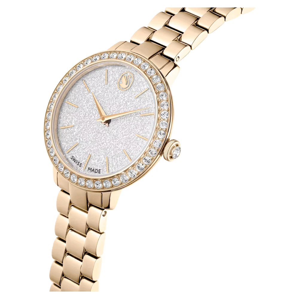 SWAROVSKI Eλβετικής κατασκευής, Μεταλλικό μπρασελέ, σε Χρυσό-Σαμπανί τόνο, Ανοξείδωτο ατσάλι 5715026