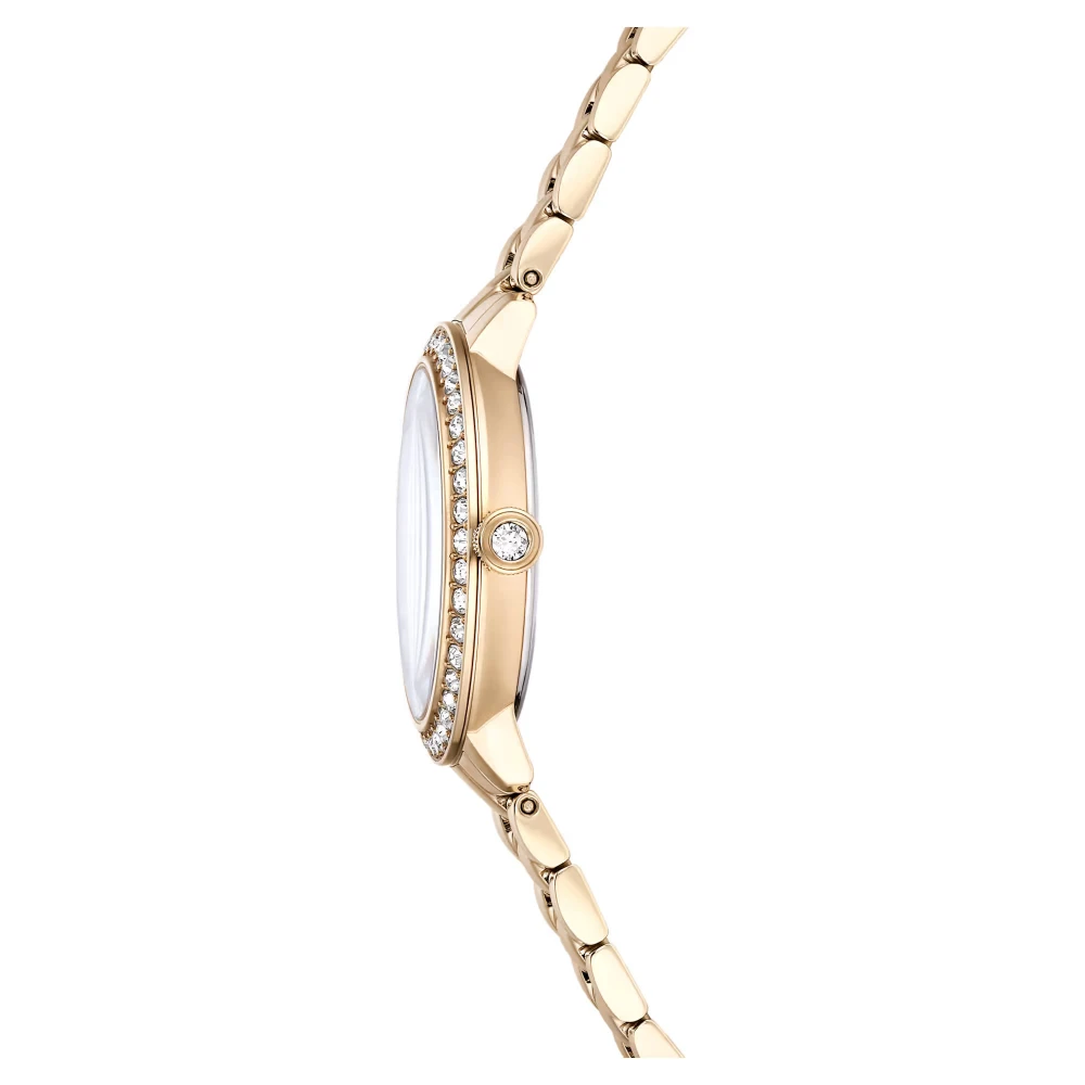 SWAROVSKI Eλβετικής κατασκευής, Μεταλλικό μπρασελέ, σε Χρυσό-Σαμπανί τόνο, Ανοξείδωτο ατσάλι 5715026