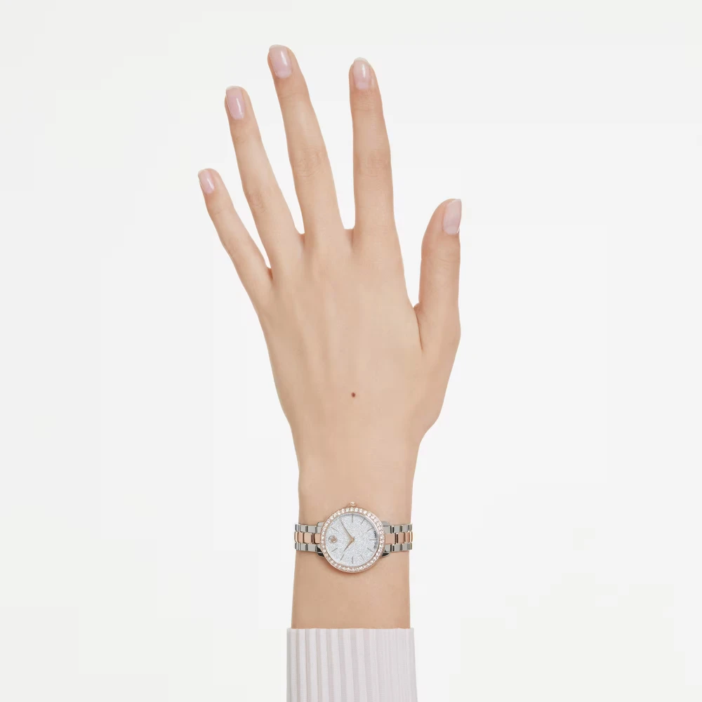 SWAROVSKI Ρολόι Ελβετικής Κατασκευής με Μπρασελέ από Ανοξείδωτο Ατσάλι Δύο Τόνων 5715028