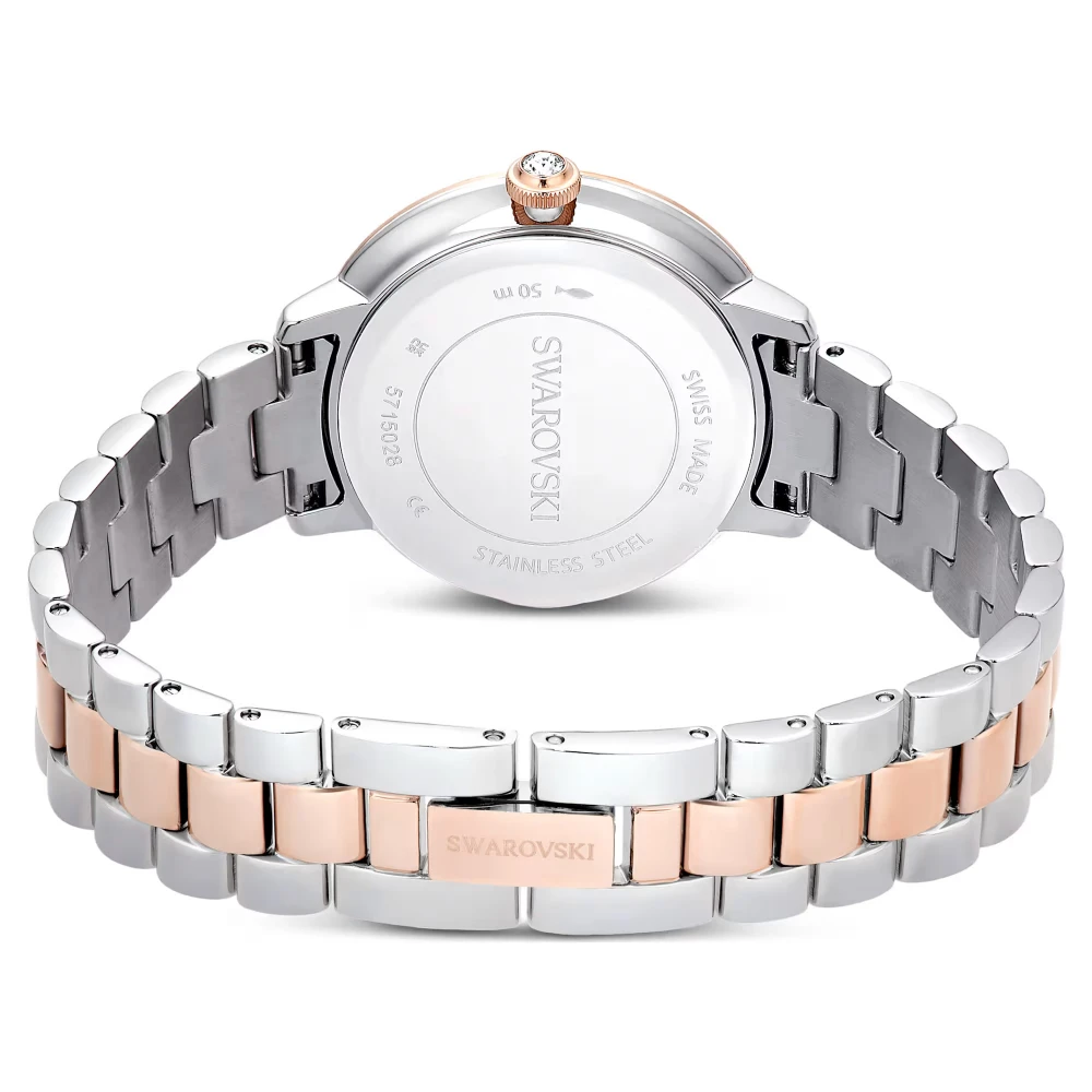 SWAROVSKI Ρολόι Ελβετικής Κατασκευής με Μπρασελέ από Ανοξείδωτο Ατσάλι Δύο Τόνων 5715028