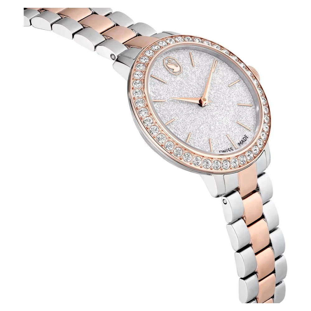 SWAROVSKI Ρολόι Ελβετικής Κατασκευής με Μπρασελέ από Ανοξείδωτο Ατσάλι Δύο Τόνων 5715028