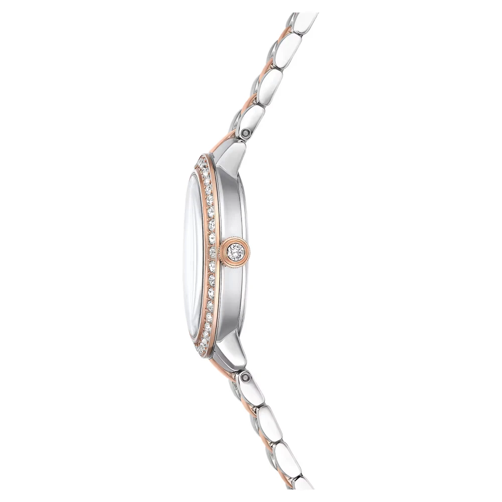 SWAROVSKI Ρολόι Ελβετικής Κατασκευής με Μπρασελέ από Ανοξείδωτο Ατσάλι Δύο Τόνων 5715028