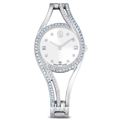 SWAROVSKI Hyperbola Bangle Eλβετικής κατασκευής, Μπρασελέ από Ανοξείδωτο Ατσάλι, Ασημί τόνος, 5715463