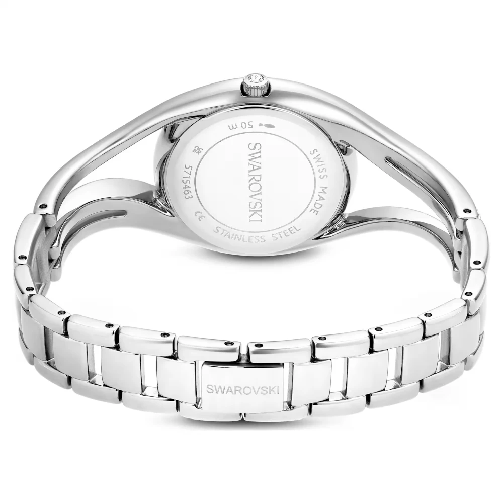 SWAROVSKI Hyperbola Bangle Eλβετικής κατασκευής, Μπρασελέ από Ανοξείδωτο Ατσάλι, Ασημί τόνος, 5715463