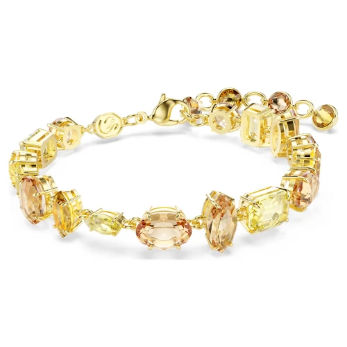 SWAROVSKI Gema Βραχιόλι, Μίξη Κοπών, Κίτρινο, Επιμετάλλωση σε Χρυσό Τόνο 5718072