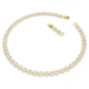 SWAROVSKI Κολιέ Una Tennis Angelic Στρογγυλή κοπή, Λευκό, Επιχρυσωμένο 5720505