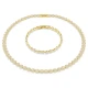 SWAROVSKI Una Angelic Set Στρογγυλή Κοπή, Λευκό, Επιμετάλλωση σε Χρυσό Τόνο 5720506