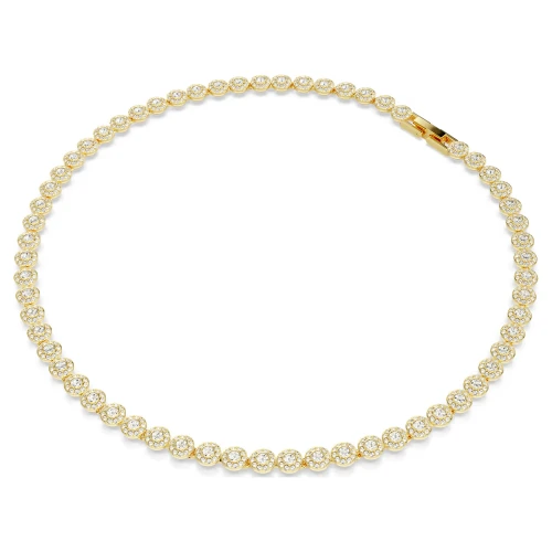 SWAROVSKI Una Angelic Set Στρογγυλή Κοπή, Λευκό, Επιμετάλλωση σε Χρυσό Τόνο 5720506