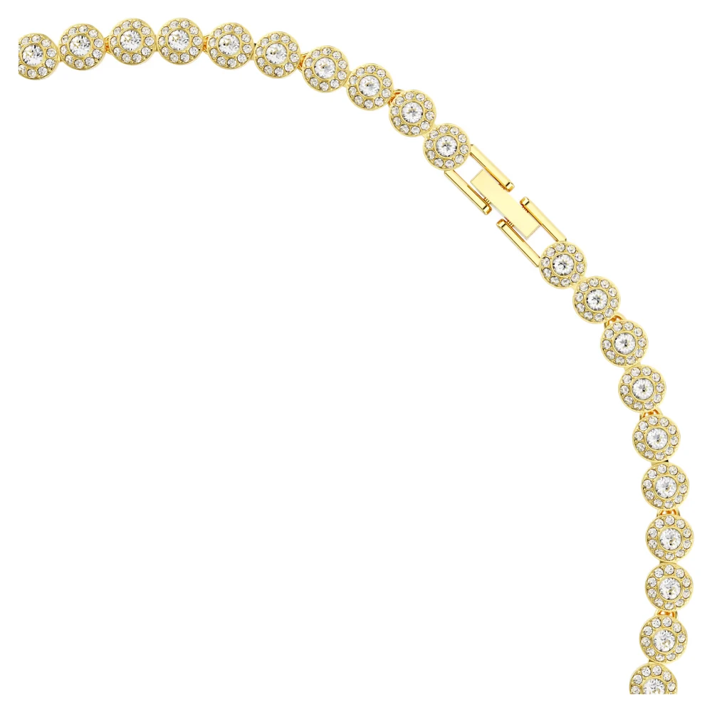 SWAROVSKI Una Angelic Set Στρογγυλή Κοπή, Λευκό, Επιμετάλλωση σε Χρυσό Τόνο 5720506