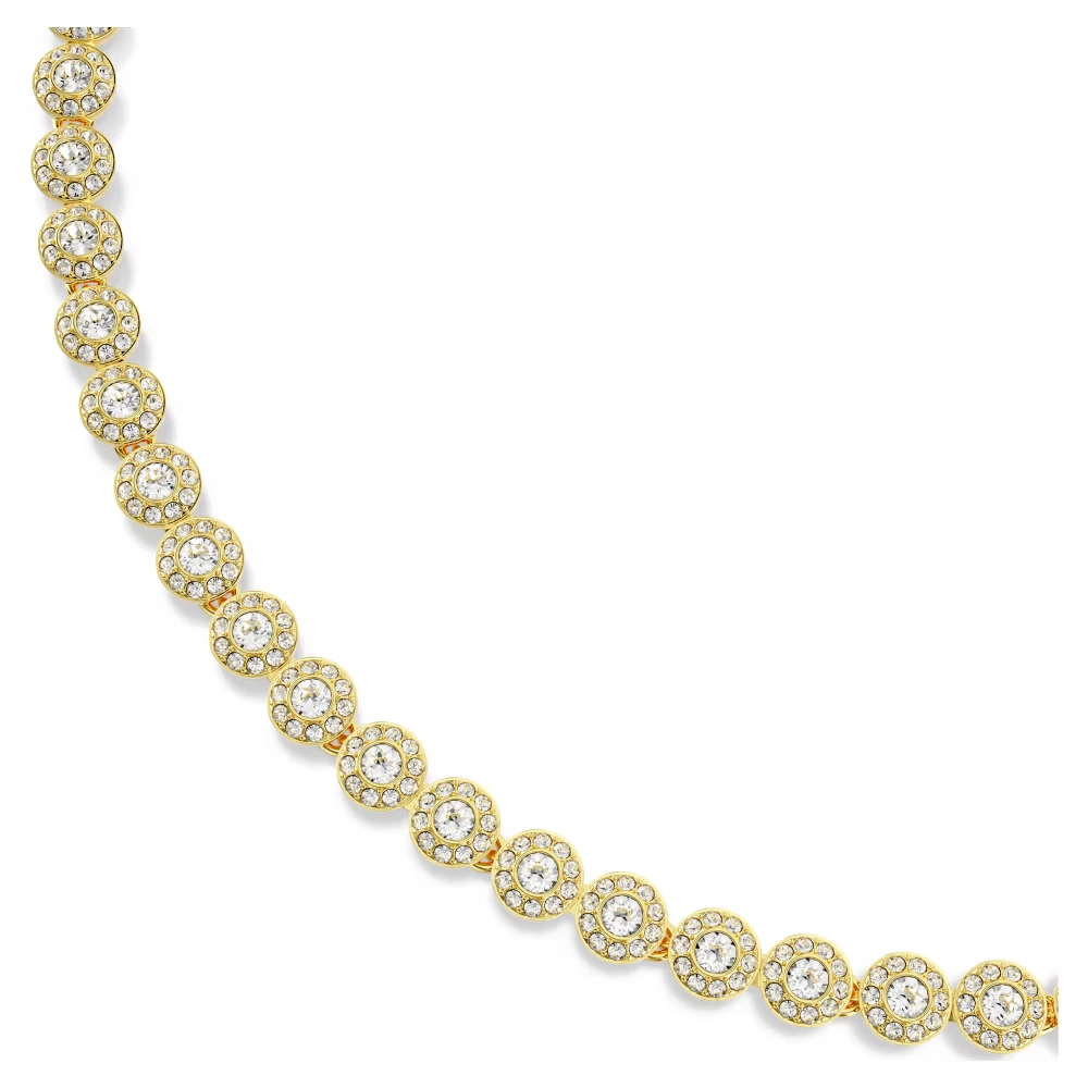 SWAROVSKI Una Angelic Set Στρογγυλή Κοπή, Λευκό, Επιμετάλλωση σε Χρυσό Τόνο 5720506