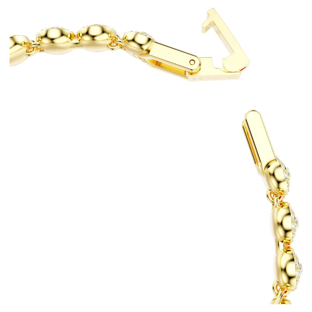 SWAROVSKI Una Angelic Set Στρογγυλή Κοπή, Λευκό, Επιμετάλλωση σε Χρυσό Τόνο 5720506