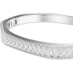 SWAROVSKI, Matrix Άκαμπτο βραχιόλι, Baguette Κοπή, Λευκό, Επιμετάλλωση Ροδίου 5720622