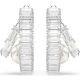 SWAROVSKI Σκουλαρίκια κρίκοι, Crystal pearl, Baguette Κοπή, Λευκό, Επιροδιωμένο 5720868
