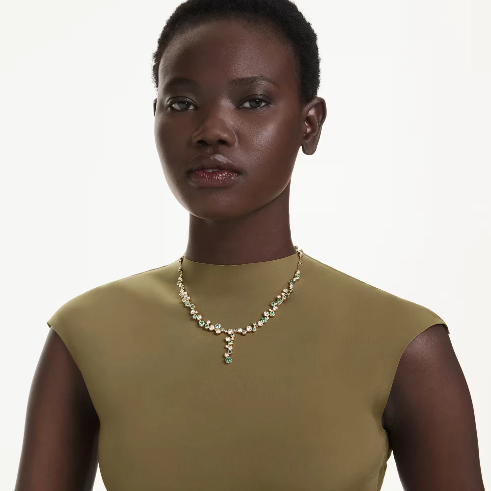 SWAROVSKI Constella Κολιέ Μίξη Κοπών, Πράσινο, Επιχρυσωμένο 5722474