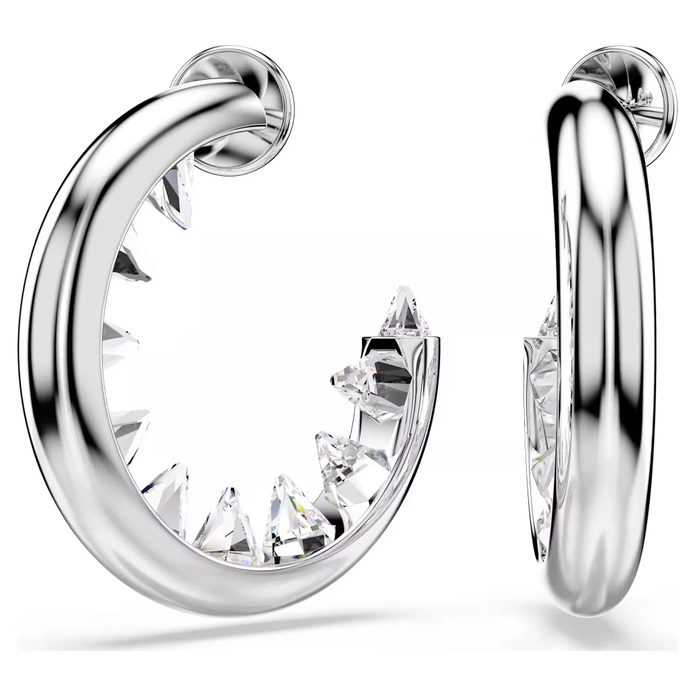 SWAROVSKI Sublima Κρίκοι, Λευκοί, Επιροδιωμένα 5723288